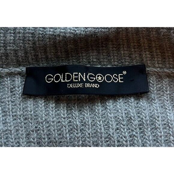 Golden Goose Double Breasted Rib Knit Cardigan Women’s M Biker Zip Neck EUC - Picture 7 of 10